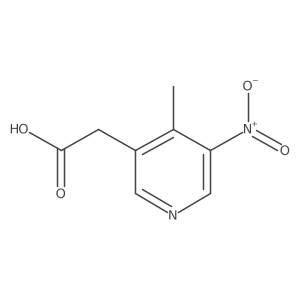 3-Pyridineacetic acid, 4-methyl-5-nitro-结构式