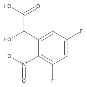 3,5-Difluoro-2-nitromandelic acid Structure