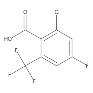2-Chloro-4-fluoro-6-(trifluoromethyl)benzoic acid Structure