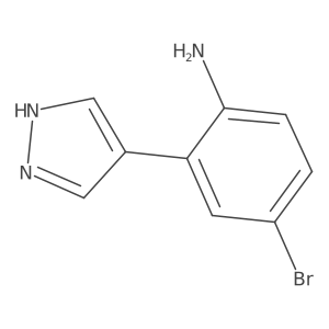 4-Bromo-2-(1H-pyrazol-4-YL)aniline Structure