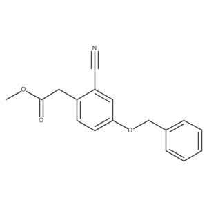 Methyl 2-[4-(Benzyloxy)-2-cyanophenyl]acetate Structure