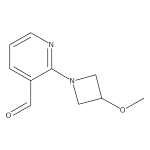 2-(3-Methoxyazetidin-1-yl)pyridine-3-carbaldehyde结构式