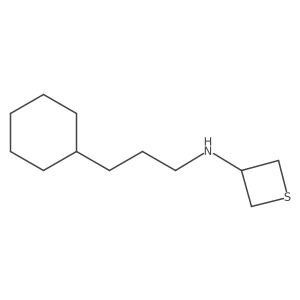 N-(3-Cyclohexylpropyl)thietan-3-amine结构式