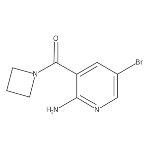 3-(Azetidine-1-carbonyl)-5-bromopyridin-2-amine结构式