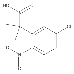 2-(5-Chloro-2-nitrophenyl)-2-methylpropanoic acid Structure