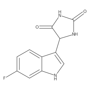 5-(6-Fluoro-1H-indol-3-yl)imidazolidine-2,4-dione Structure