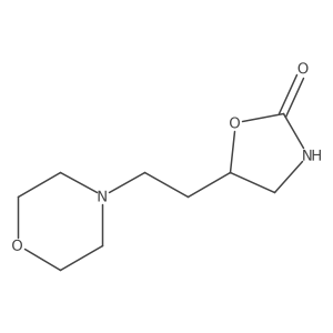 5-[2-(Morpholin-4-yl)ethyl]-1,3-oxazolidin-2-one Structure