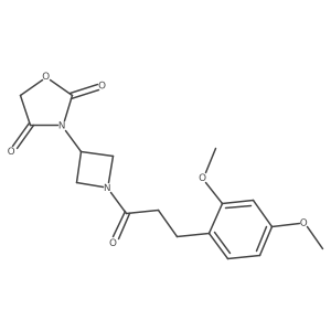 3-(1-(3-(2,4-Dimethoxyphenyl)propanoyl)azetidin-3-yl)oxazolidine-2,4-dione Structure