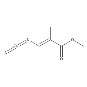 Methyl (E)-3-azido-2-methylprop-2-enoate结构式