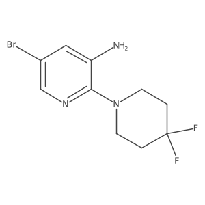 5'-Bromo-4,4-difluoro-3,4,5,6-tetrahydro-2H-[1,2']bipyridinyl-3'-ylamine Structure