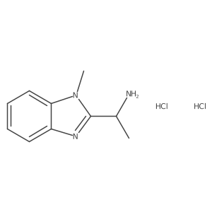 1-(1-methyl-1H-1,3-benzodiazol-2-yl)ethan-1-amine dihydrochloride Structure