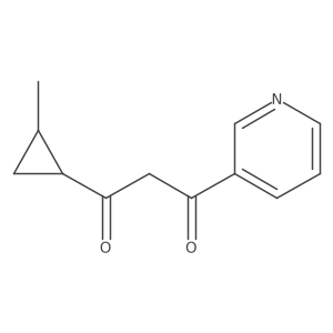 1-(2-Methylcyclopropyl)-3-(pyridin-3-yl)propane-1,3-dione结构式