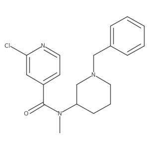 N-(1-Benzylpiperidin-3-yl)-2-chloro-N-methylpyridine-4-carboxamide结构式