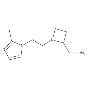 {1-[2-(2-methyl-1H-imidazol-1-yl)ethyl]azetidin-2-yl}methanamine结构式