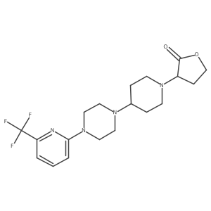 3-(4-(4-(6-(trifluoromethyl)pyridin-2-yl)piperazin-1-yl)piperidin-1-yl)dihydrofuran-2(3H)-one结构式