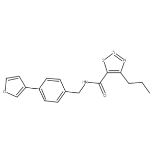 N-(4-(furan-3-yl)benzyl)-4-propyl-1,2,3-thiadiazole-5-carboxamide Structure