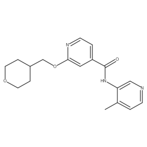 N-(4-methylpyridin-3-yl)-2-((tetrahydro-2H-pyran-4-yl)methoxy)isonicotinamide结构式