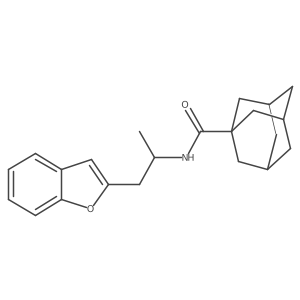 N-[1-(1-benzofuran-2-yl)propan-2-yl]adamantane-1-carboxamide Structure