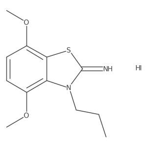 4,7-dimethoxy-3-propylbenzo[d]thiazol-2(3H)-imine hydroiodide结构式