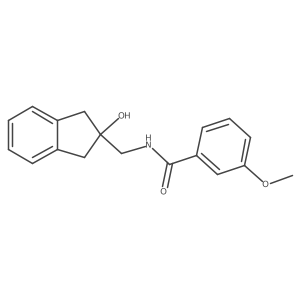 N-((2-hydroxy-2,3-dihydro-1H-inden-2-yl)methyl)-3-methoxybenzamide Structure
