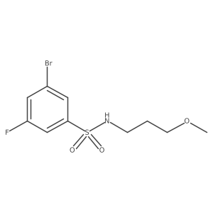 3-Bromo-5-fluoro-N-(3-methoxypropyl)benzenesulfonamide Structure