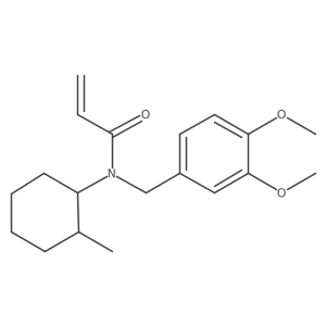 N-[(3,4-dimethoxyphenyl)methyl]-N-(2-methylcyclohexyl)prop-2-enamide结构式