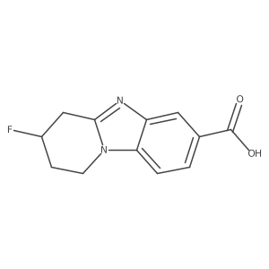 3-Fluoro-1,2,3,4-tetrahydrobenzo[4,5]imidazo[1,2-a]pyridine-7-carboxylic acid结构式