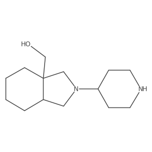 (2-(piperidin-4-yl)octahydro-3aH-isoindol-3a-yl)methanol结构式