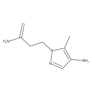 3-(4-amino-5-methyl-1H-pyrazol-1-yl)propanamide Structure