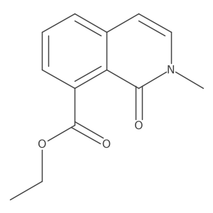 Ethyl 2-methyl-1-oxo-1,2-dihydroisoquinoline-8-carboxylate结构式