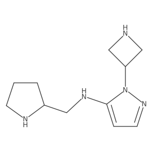 1-(azetidin-3-yl)-N-{[(2R)-pyrrolidin-2-yl]methyl}-1H-pyrazol-5-amine Structure