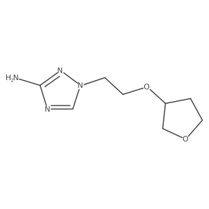 1-[2-(oxolan-3-yloxy)ethyl]-1H-1,2,4-triazol-3-amine Structure