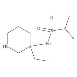 N-(3-ethylpiperidin-3-yl)propane-2-sulfonamide结构式