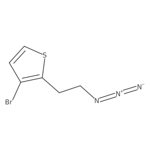 2-(2-Azidoethyl)-3-bromothiophene Structure