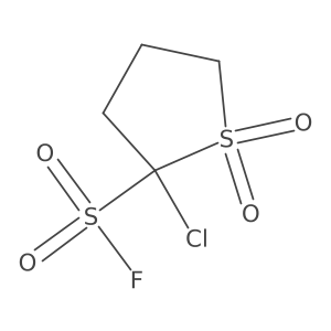 2-Chloro-1,1-dioxo-1lambda6-thiolane-2-sulfonyl fluoride结构式