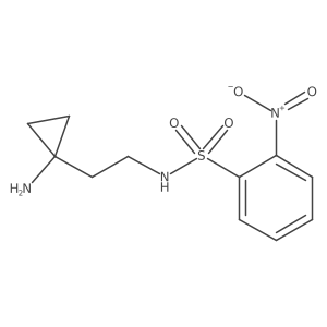 N-[2-(1-aminocyclopropyl)ethyl]-2-nitrobenzene-1-sulfonamide Structure