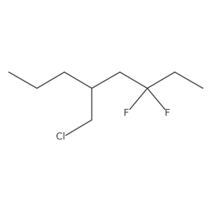 5-(Chloromethyl)-3,3-difluorooctane Structure