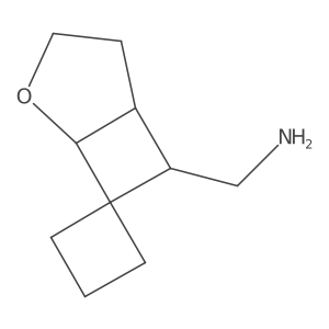 {4-Oxaspiro[bicyclo[3.2.0]heptane-6,1'-cyclobutane]-7-yl}methanamine Structure