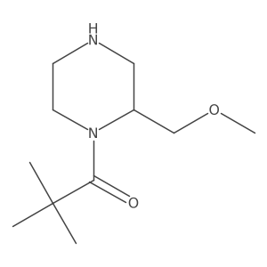 1-[2-(Methoxymethyl)piperazin-1-yl]-2,2-dimethylpropan-1-one Structure