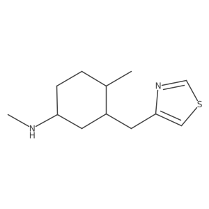 N,4-dimethyl-3-[(1,3-thiazol-4-yl)methyl]cyclohexan-1-amine结构式