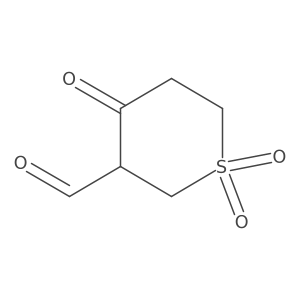 1,1,4-Trioxo-1lambda6-thiane-3-carbaldehyde结构式