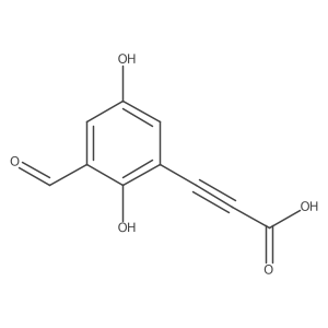 3-(3-Formyl-2,5-dihydroxyphenyl)prop-2-ynoic acid Structure