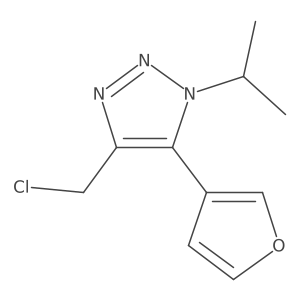 4-(chloromethyl)-5-(furan-3-yl)-1-(propan-2-yl)-1H-1,2,3-triazole Structure