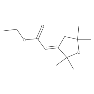 ethyl 2-[(3Z)-2,2,5,5-tetramethyloxolan-3-ylidene]acetate结构式