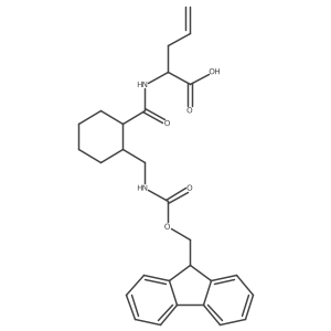 2-({2-[({[(9H-fluoren-9-yl)methoxy]carbonyl}amino)methyl]cyclohexyl}formamido)pent-4-enoic acid Structure