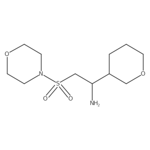 2-(Morpholine-4-sulfonyl)-1-(oxan-3-yl)ethan-1-amine Structure