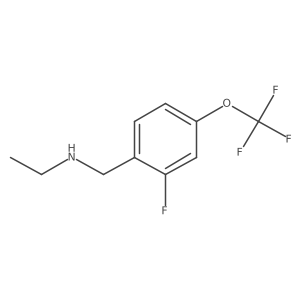 Ethyl({[2-fluoro-4-(trifluoromethoxy)phenyl]methyl})amine结构式