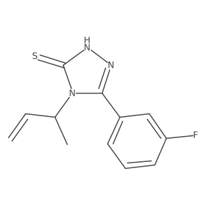 4-(but-3-en-2-yl)-5-(3-fluorophenyl)-4H-1,2,4-triazole-3-thiol Structure