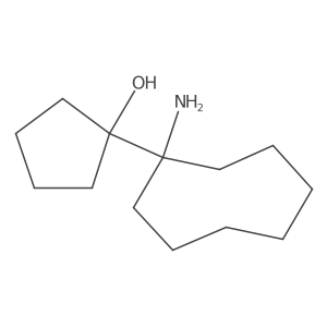 1-(1-Aminocyclooctyl)cyclopentan-1-ol Structure