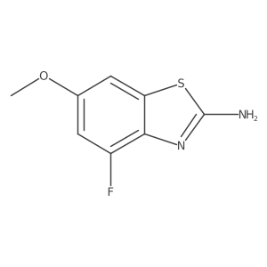 4-Fluoro-6-methoxybenzothiazol-2-ylamine结构式
